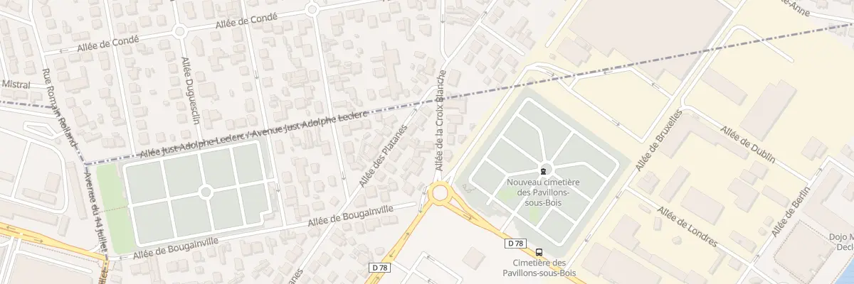 Plan du 11 All Croix Blanche aux Pavillons-sous-Bois