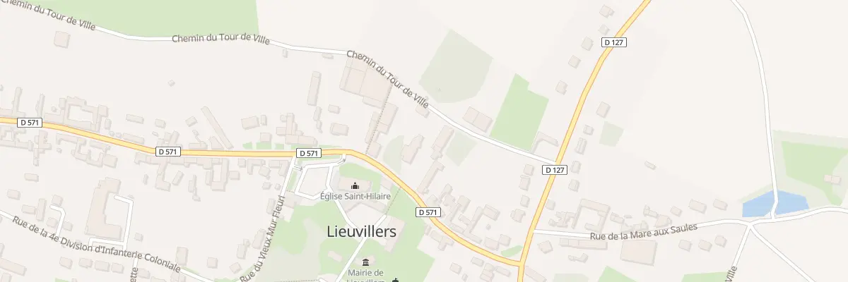 Plan du 160 Gr Grande Rue à Lieuvillers