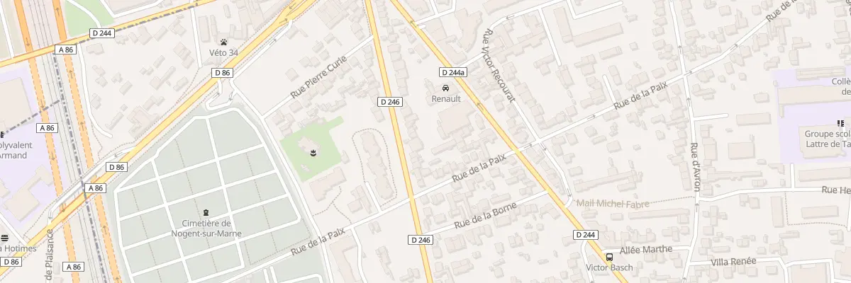 Plan du 82 Av du Onze Novembre au Perreux-sur-Marne