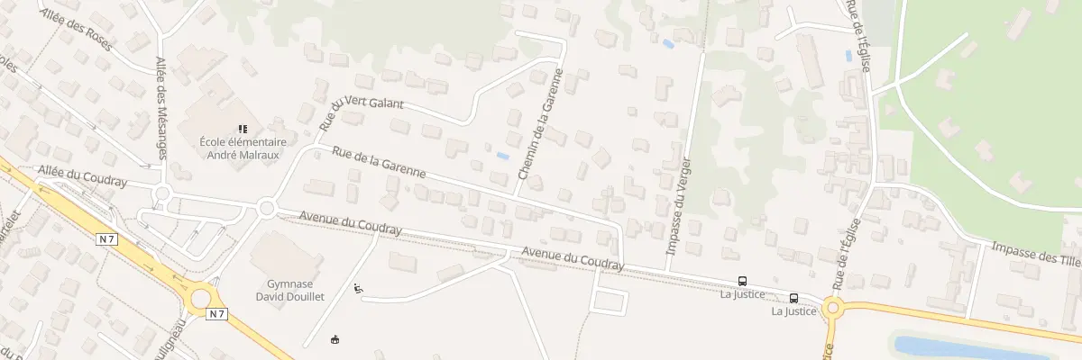 Plan du 8 Rue de la Garenne au Coudray-Montceaux