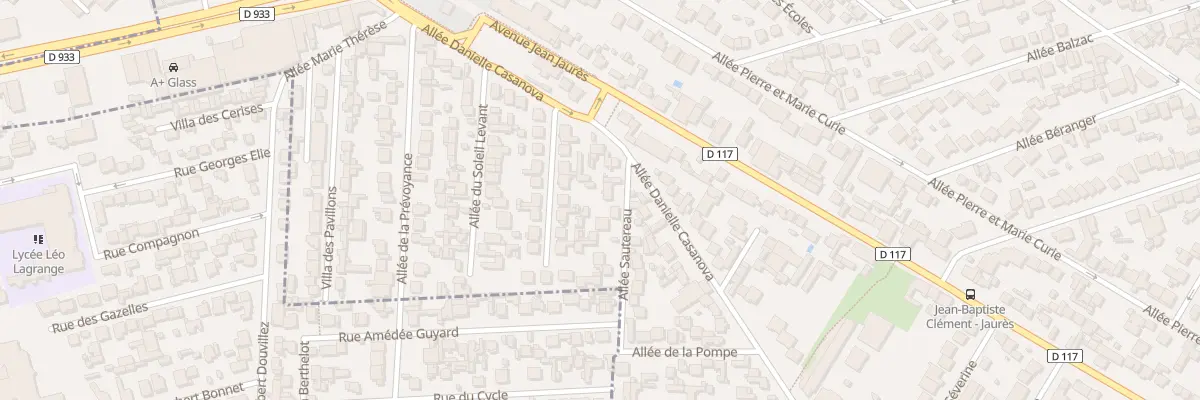 Plan du 4 All Sautereau aux Pavillons-sous-Bois
