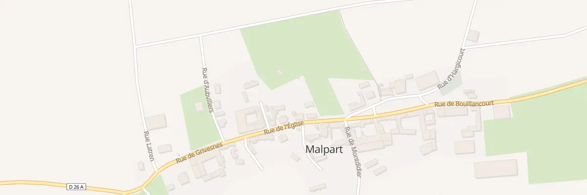 Plan du 6 Rue de l’Église à Malpart
