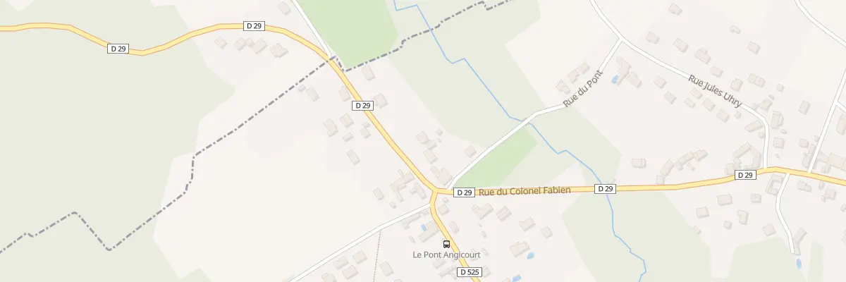 Plan du 166 Rue du Colonel Fabien à Angicourt