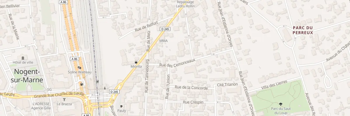 Plan du 24 Rue des Cémonceaux au Perreux-sur-Marne