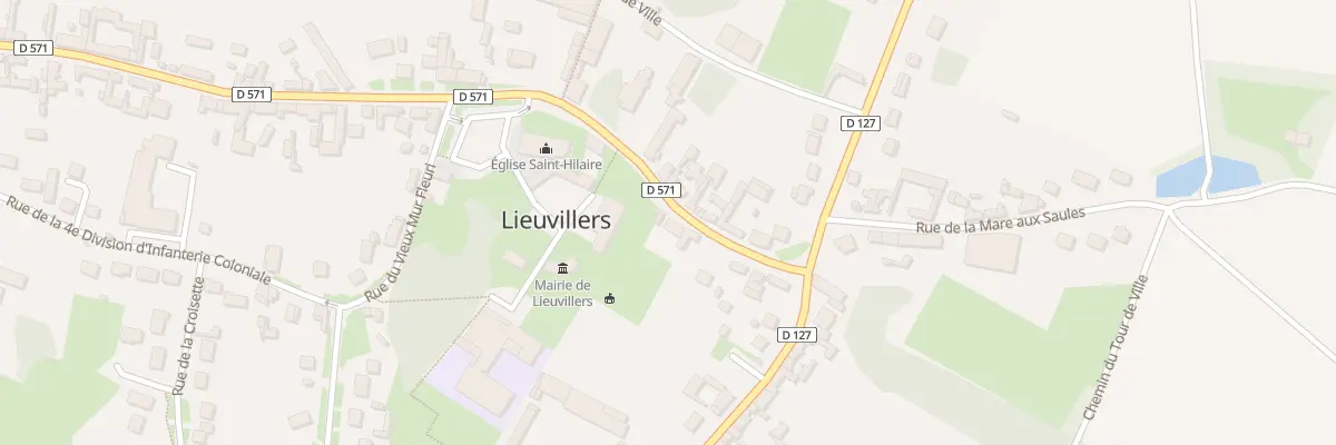 Plan du 95 Gr Grande Rue à Lieuvillers