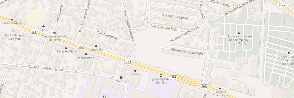 Plan du 120 Bd Gabriel Péri à Champigny-sur-Marne