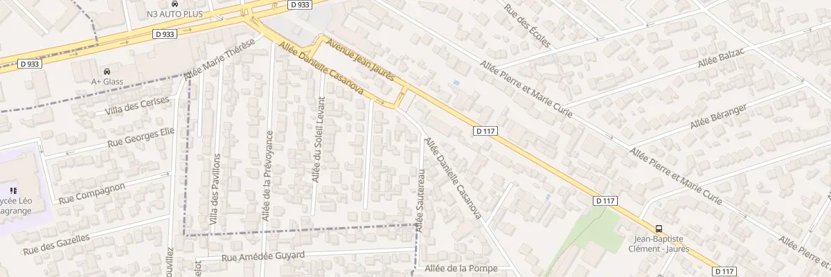 Plan du 2 All Sautereau aux Pavillons-sous-Bois