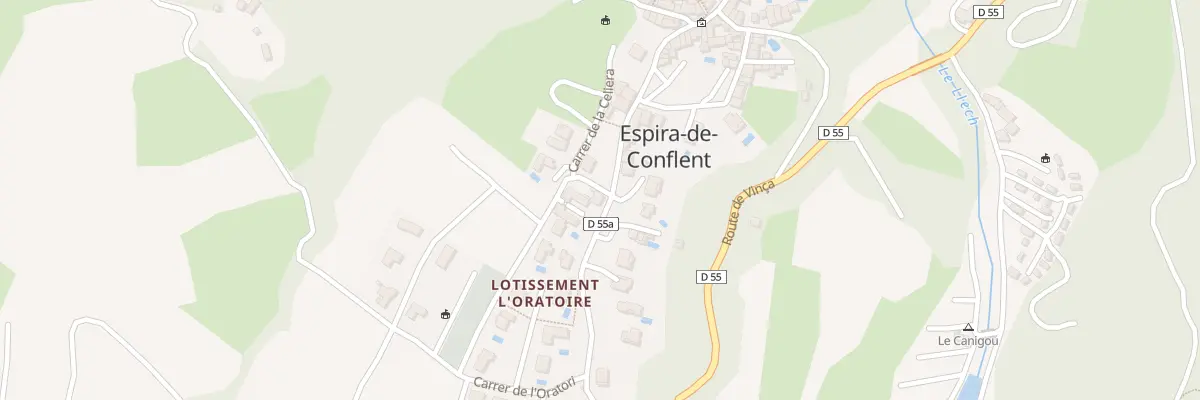 Plan du 76 Le Village à Espira-de-Conflent