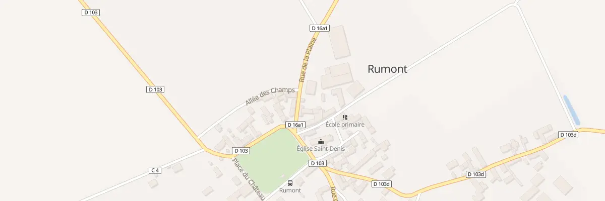 Plan du 2 Rue de la Plaine à Rumont
