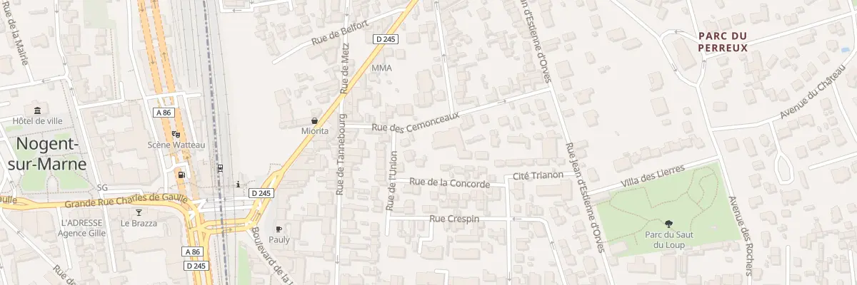 Plan du 13 Rue des Cémonceaux au Perreux-sur-Marne