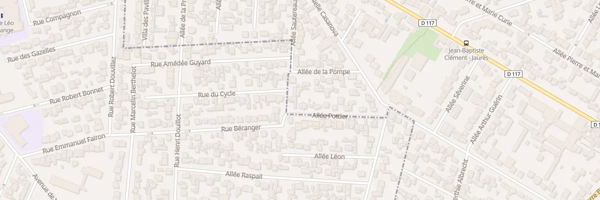 Plan du 26 All Pottier aux Pavillons-sous-Bois
