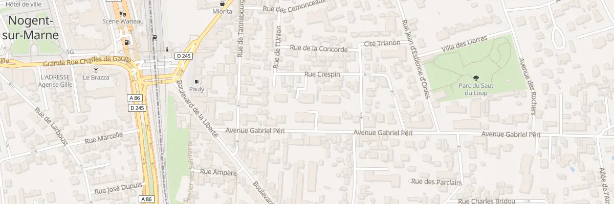 Plan du 17 Av Gabriel Péri au Perreux-sur-Marne