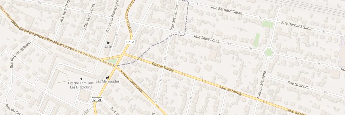 Plan du 124 Rue de Bondy à Villemomble