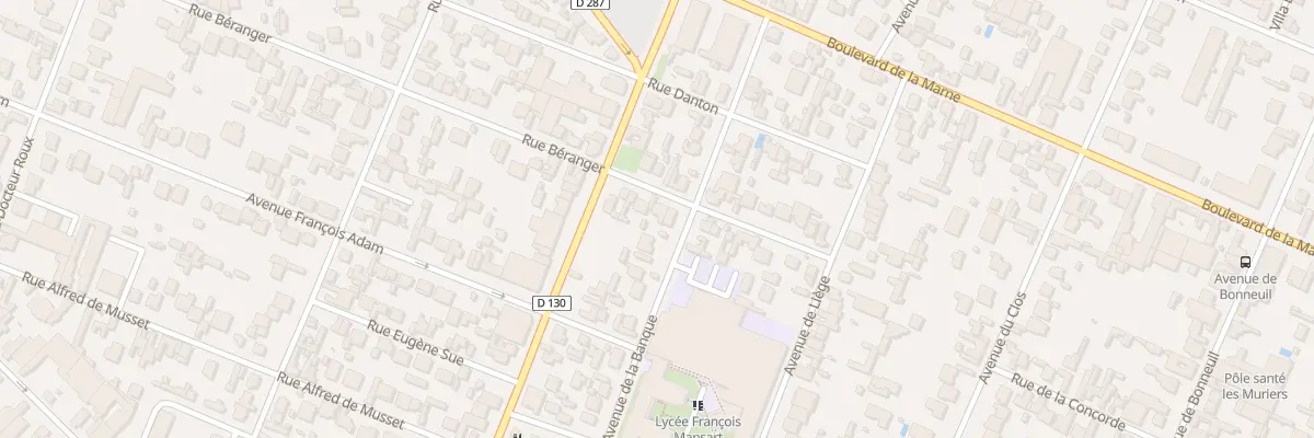 Plan du 44 Rue Béranger à Saint-Maur-des-Fossés