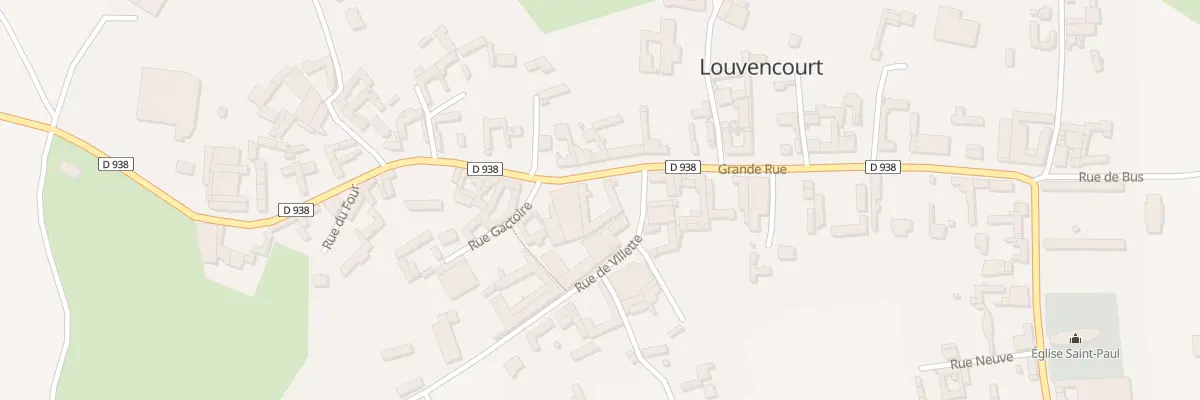 Plan du 25 Gr Grande Rue à Louvencourt