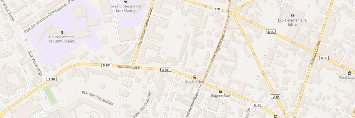 Plan du 16 Rue Lavoisier à Rosny-sous-Bois