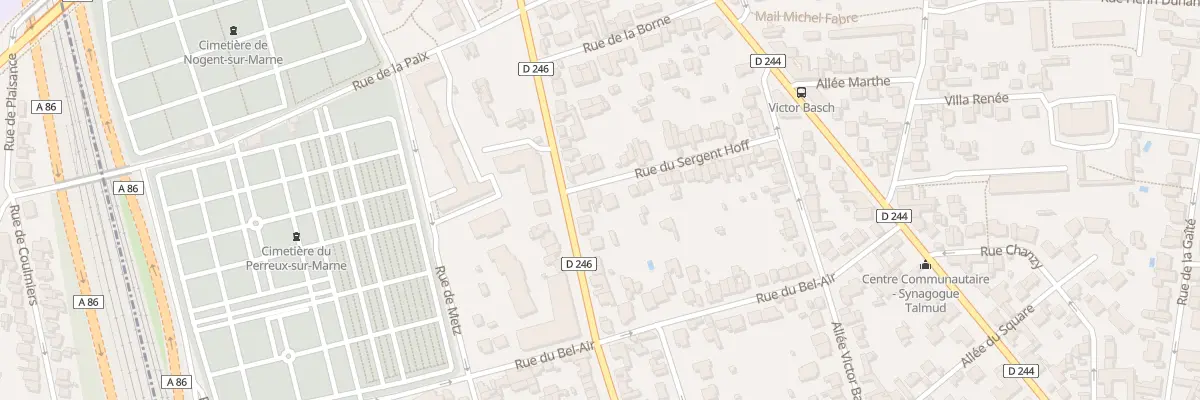 Plan du 2 Rue Sergent Hoff au Perreux-sur-Marne