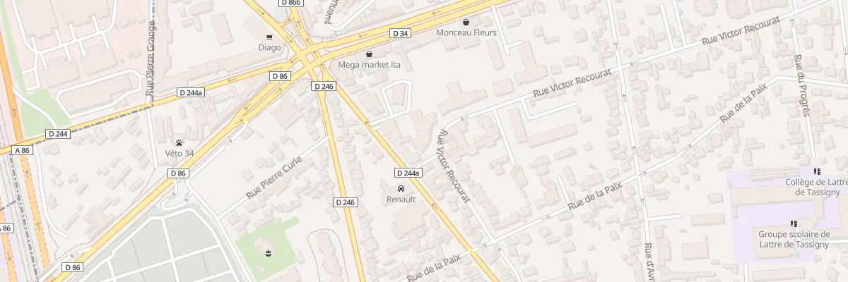 Plan du 27 Rue Victor Recourat au Perreux-sur-Marne