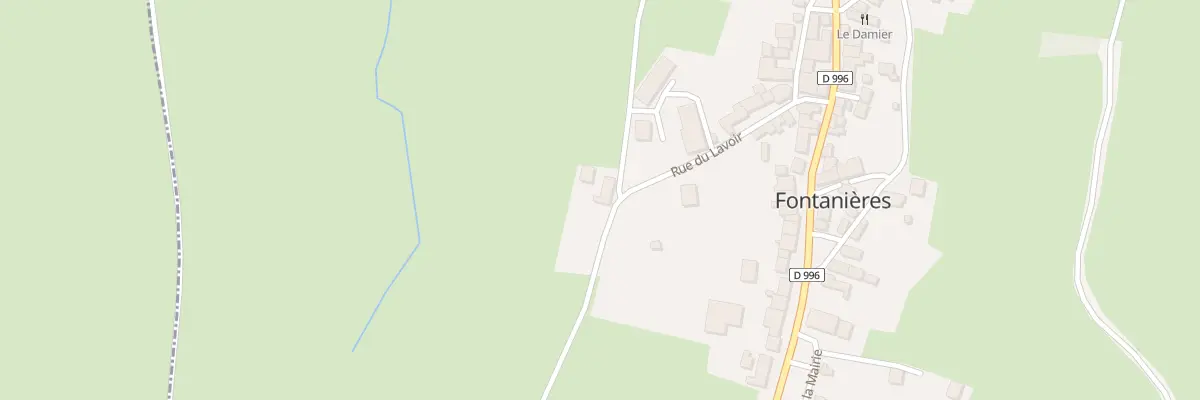 Plan du 14 Rue du Lavoir à Fontanières