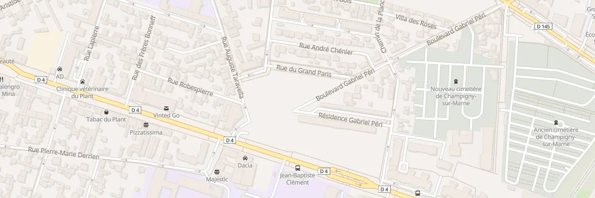 Plan du 116 Bd Gabriel Péri à Champigny-sur-Marne