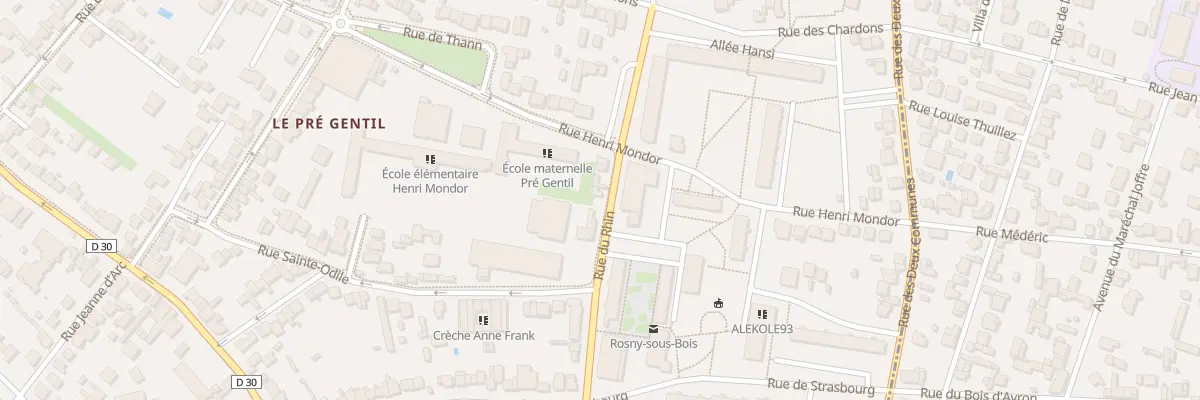 Plan du 38 Rue du Rhin à Rosny-sous-Bois