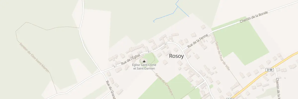 Plan du 32 Rue de l’Eglise à Rosoy