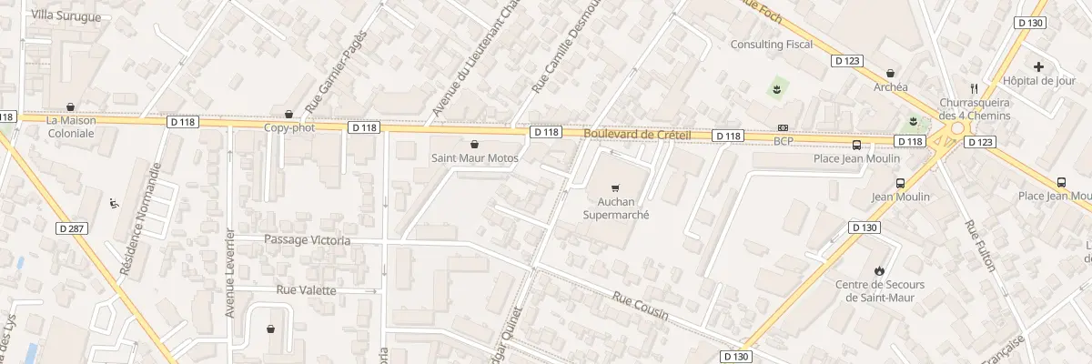 Plan du 6 Rue Edgar Quinet à Saint-Maur-des-Fossés