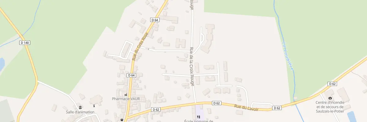 Plan du 7 Rue de la Croix Rouge à Saulzais-le-Potier
