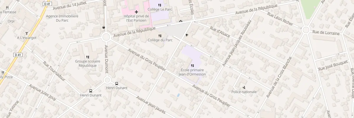 Plan du 5 Av Paul Langevin à Aulnay-sous-Bois