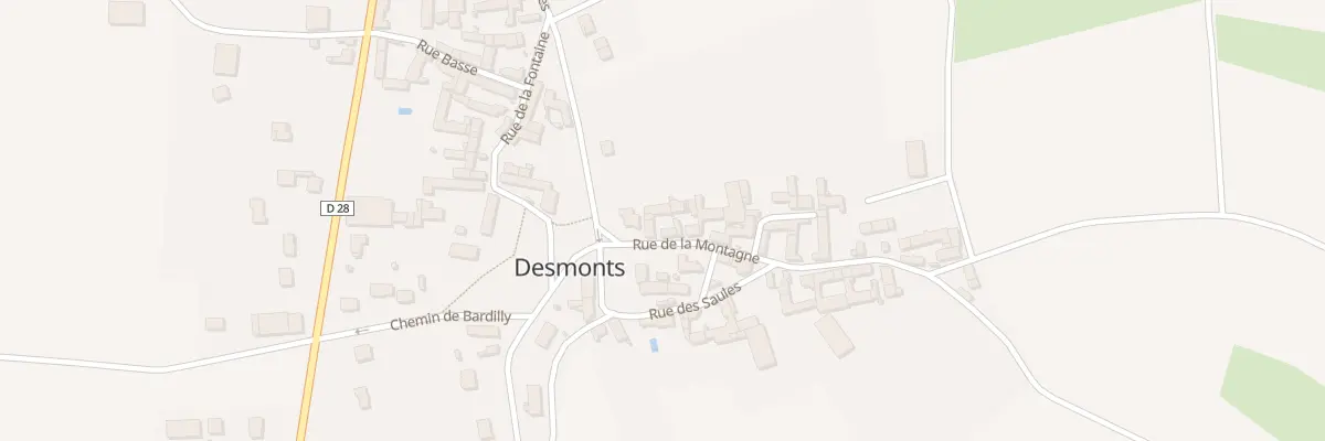 Plan du 5 Rue de la Montagne à Desmonts