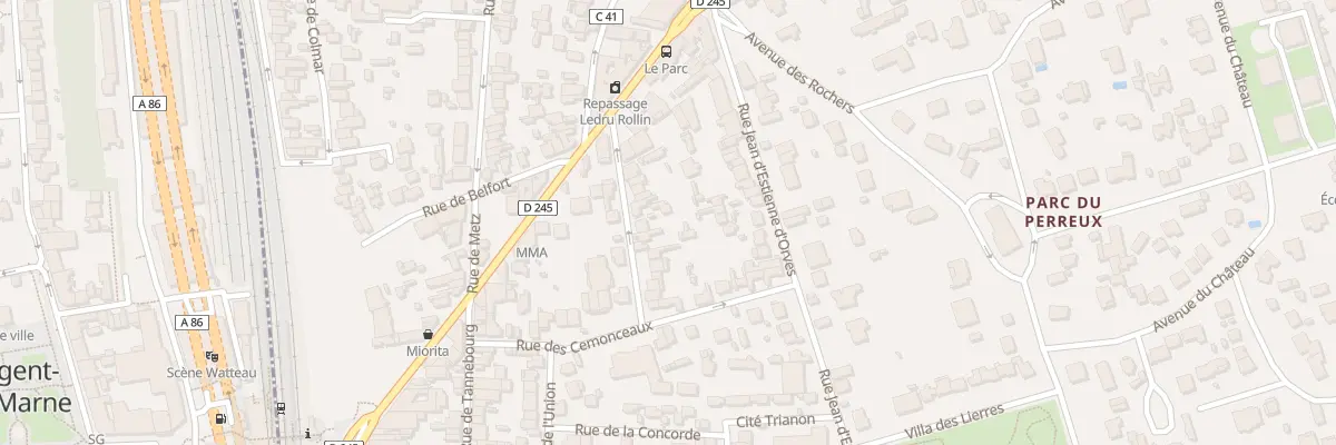 Plan du 21 Rue de Thionville au Perreux-sur-Marne