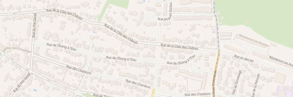 Plan du 104B Rue de la Côte des Chênes à Rosny-sous-Bois
