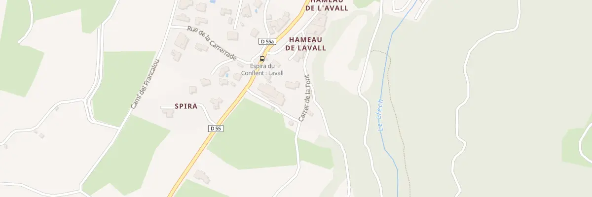 Plan du Village à Espira-de-Conflent