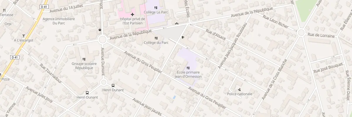 Plan du 3 Av Paul Langevin à Aulnay-sous-Bois