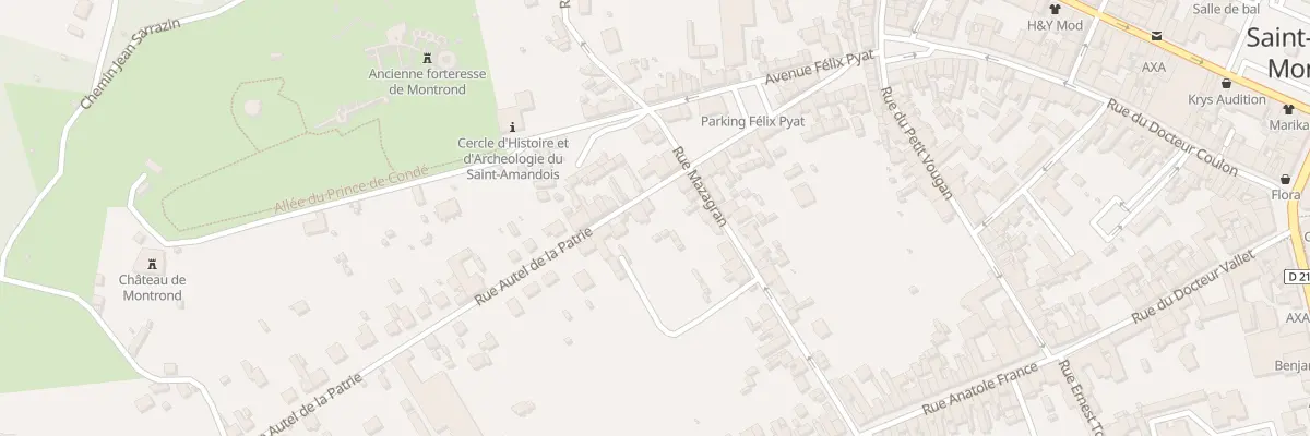Plan du 33 Rue Autel de la Patrie à Saint-Amand-Montrond