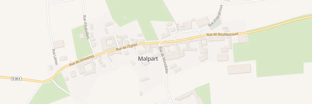 Plan du 1 Rue de Montdidier à Malpart