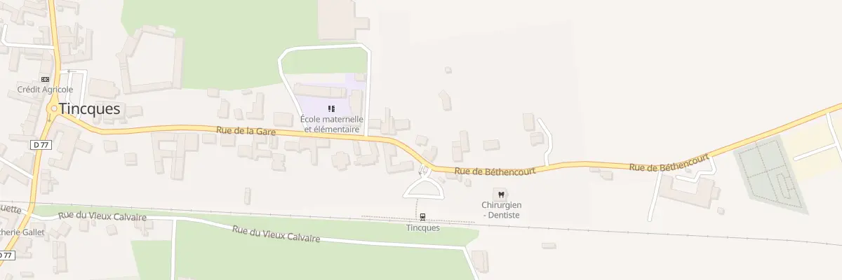 Plan du 15 Rue de la Gare à Tincques