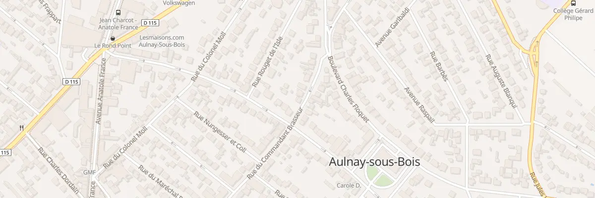 Plan du 41B Rue du Cdt Brasseur à Aulnay-sous-Bois