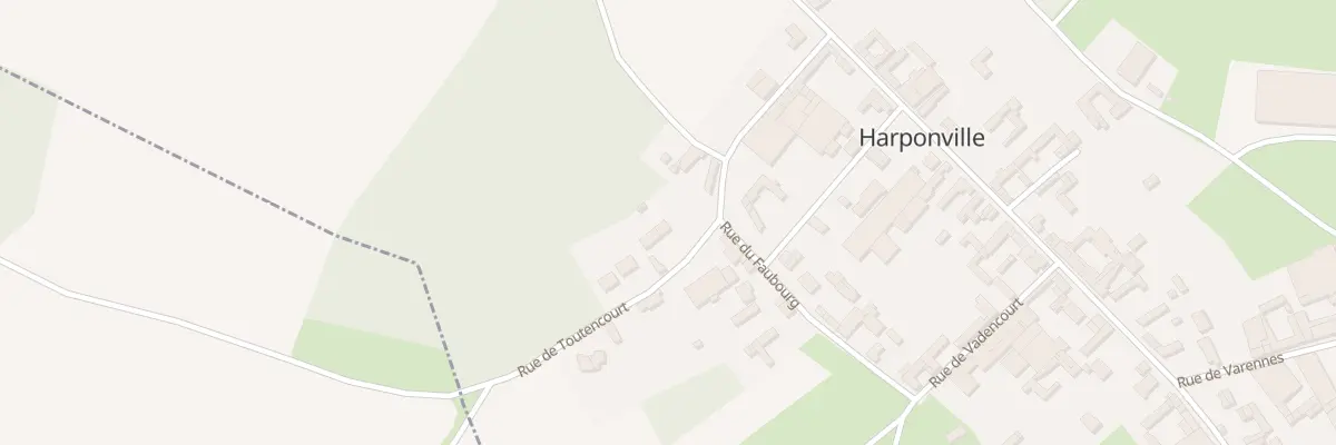 Plan du 5008 Rue de Toutencourt à Harponville