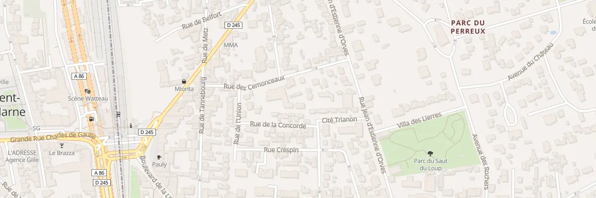 Plan du 11 Rue des Cémonceaux au Perreux-sur-Marne