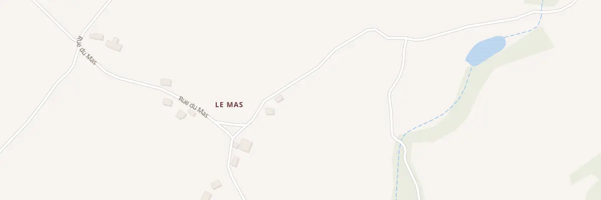 Plan du 5870A Le Mas à Messeix