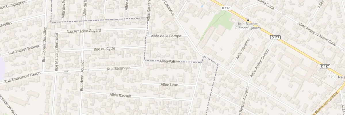 Plan du 12 All Pottier aux Pavillons-sous-Bois