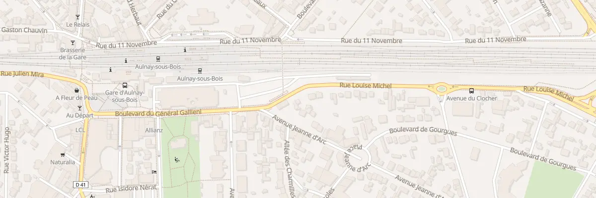 Plan du 4 Rue Louise Michel à Aulnay-sous-Bois
