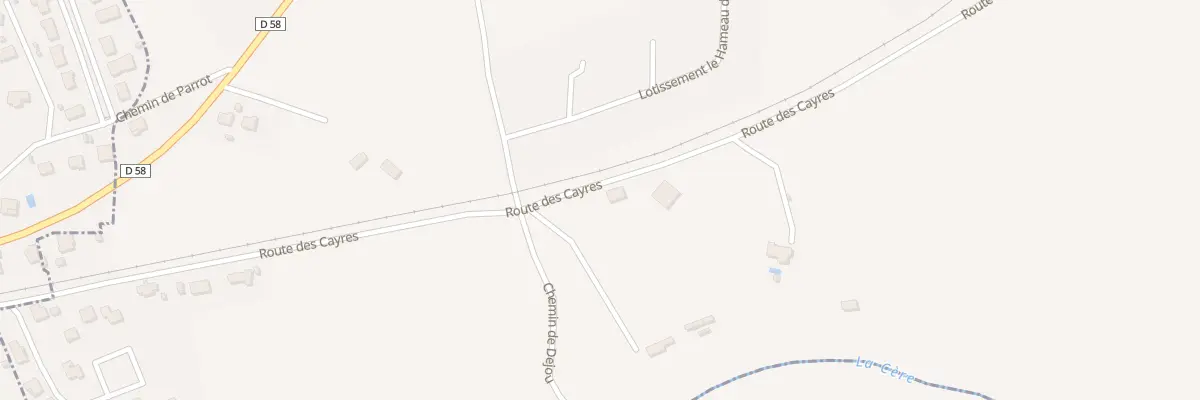 Plan du 11 Rte des Cayres à Giou-de-Mamou