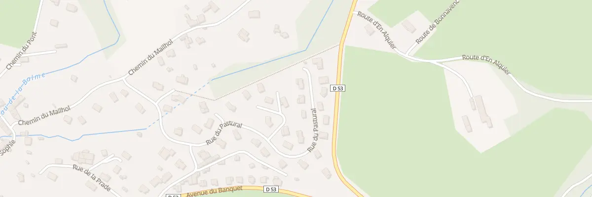 Plan du 28 Rue du Pastural à Saint-Amans-Valtoret
