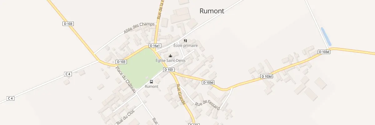 Plan du 2 Rue de l’Eglise à Rumont