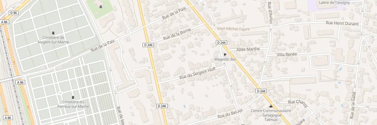 Plan du 15 Rue Sergent Hoff au Perreux-sur-Marne