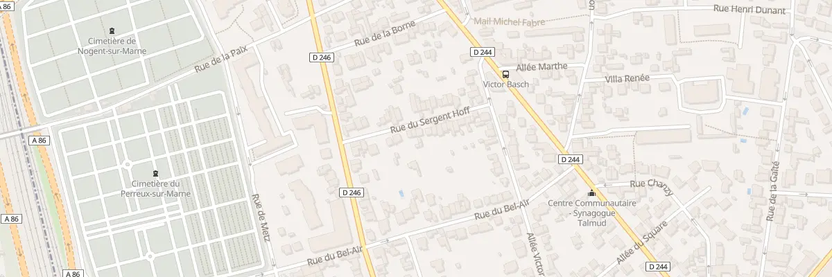 Plan du 14B Rue Sergent Hoff au Perreux-sur-Marne