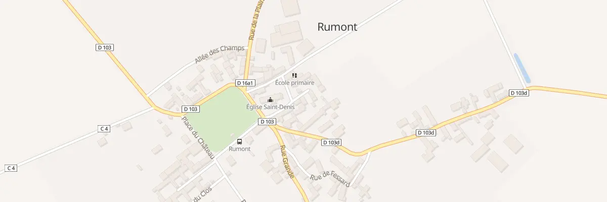 Plan du 4 Rue de l’Eglise à Rumont
