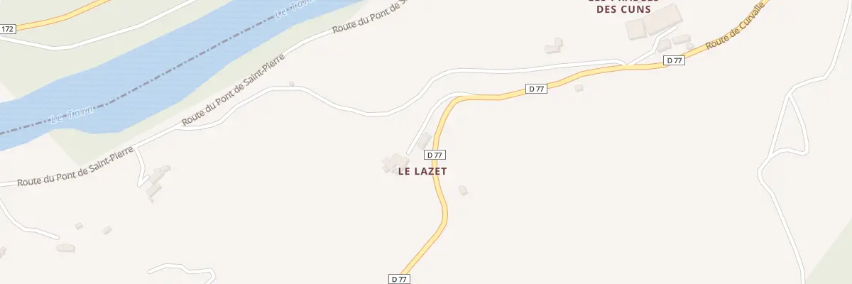 Plan du 5070 Le Mazet à Curvalle